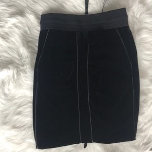 BCBGMAXAZRIA Velvet Tight Skirt